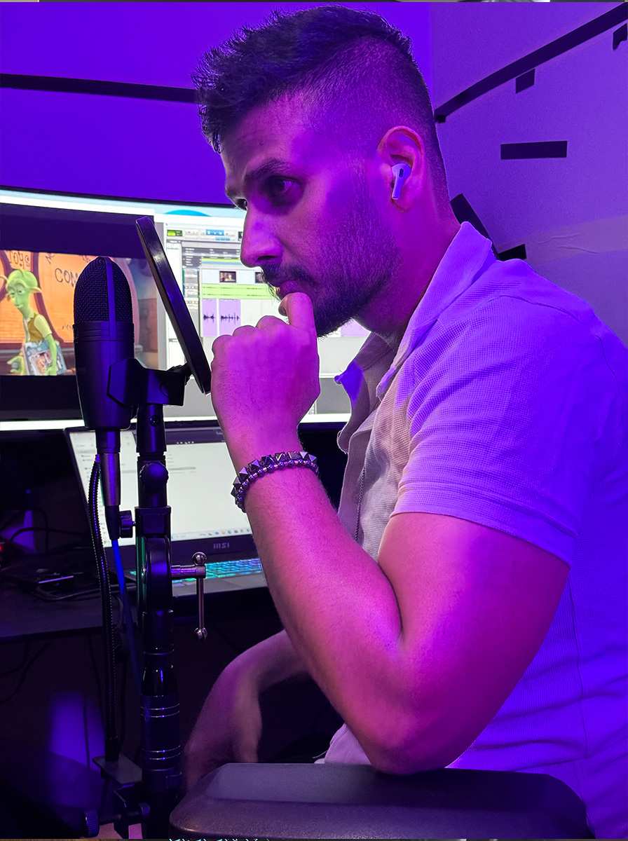 Lahiru Wedipularachchi as a professional voice artist